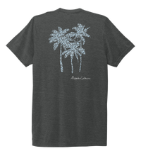 Load image into Gallery viewer, Alexandra Catherine, Palm Trees, Unisex Crew Neck T-shirt in Slate Black