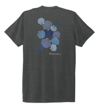 Load image into Gallery viewer, Alexandra Catherine, Tossed Seashells, Unisex Crew Neck T-shirt in Slate Black