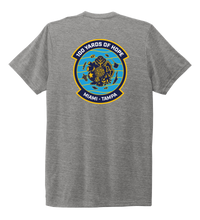 Load image into Gallery viewer, FORCE BLUE 100 YARDS OF HOPE Unisex Crew Neck T-shirt in Oyster Grey