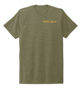 FORCE BLUE 100 YARDS OF HOPE Unisex Crew Neck T-shirt in Earthy Green