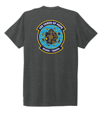 Load image into Gallery viewer, FORCE BLUE 100 YARDS OF HOPE Unisex Crew Neck T-shirt in Slate Black