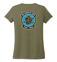 Load image into Gallery viewer, FORCE BLUE 100 YARDS OF HOPE Women&#39;s V-neck T-shirt in Earthy Green