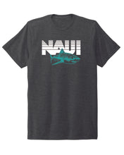 Load image into Gallery viewer, NAUI LIFE - Shark front - Octopus back - Unisex Crew Neck T-shirt in Slate Black