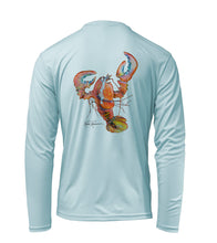 Load image into Gallery viewer, Ronnie Reasonover, The Lobster, Performance Long Sleeve Shirt in Cloud Blue