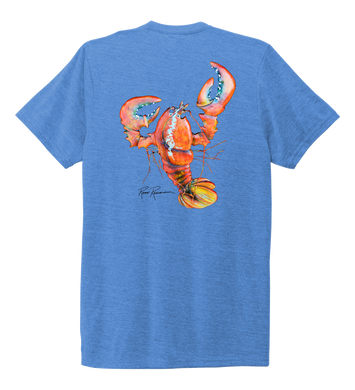 Ronnie Reasonover, The Lobster, Crew Neck T-Shirt in Sky Blue