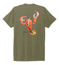 Load image into Gallery viewer, Ronnie Reasonover, The Lobster, Crew Neck T-Shirt in Earthy Green