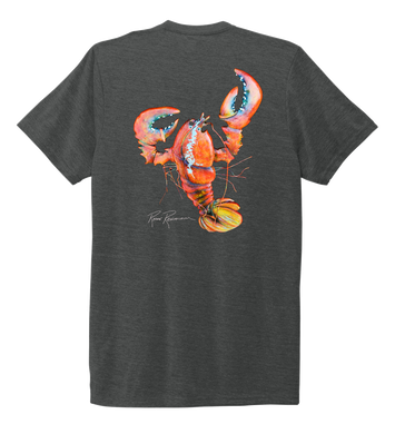 Ronnie Reasonover, The Lobster, Crew Neck T-Shirt in Slate Black