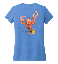 Load image into Gallery viewer, Ronnie Reasonover, The Lobster, Women&#39;s V-neck T-shirt in Sky Blue