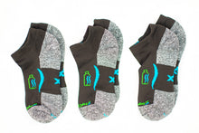 Load image into Gallery viewer, Ankle Sock 3-Pair Bundle in Blackfin *Buy2PairGet1Free Bundle*
