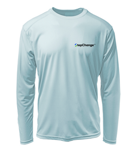 Ronnie Reasonover, The Lobster, Performance Long Sleeve Shirt in Cloud Blue
