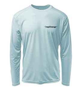 Colin Thompson, Snook, Performance Long Sleeve Shirt in Cloud Blue