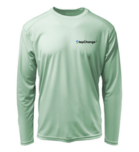 Load image into Gallery viewer, Colin Thompson, Snook, Performance Long Sleeve Shirt in Sea Foam Green