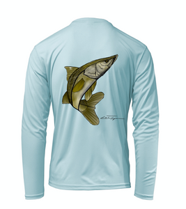 Colin Thompson, Snook, Performance Long Sleeve Shirt in Cloud Blue