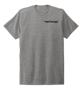 StepChange Unisex Crew Neck T-shirt in Oyster Grey