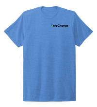 Load image into Gallery viewer, STYNGVI, Whale Fluke, Unisex Crew Neck T-shirt in Sky Blue