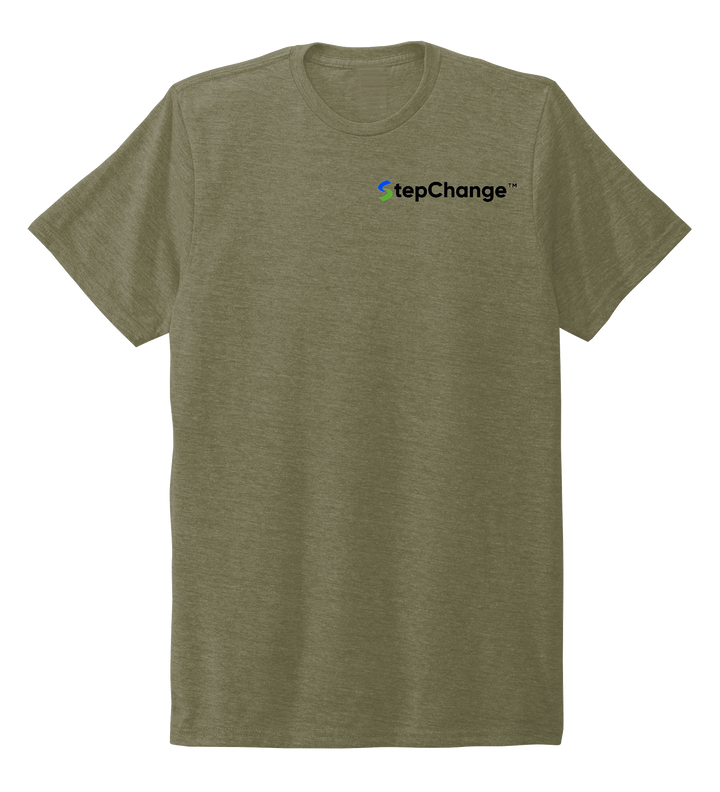 Crew Neck T-shirt in Earthy Green