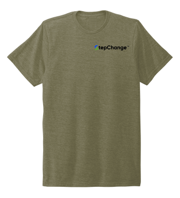 StepChange Unisex Crew Neck T-shirt in Earthy Green