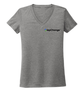 Colin Thompson, Marlin, Women's V-neck T-shirt in Oyster Grey