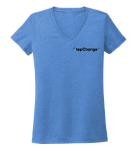 Load image into Gallery viewer, Ronnie Reasonover, The Lobster, Women&#39;s V-neck T-shirt in Sky Blue