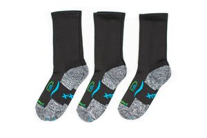 Cushion Crew Sock 3-Pair Bundle in Blackfin *Buy2PairGet1Free Bundle*