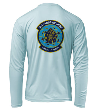 FORCE BLUE 100 YARDS OF HOPE Performance Shirt in Cloud Blue