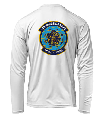 FORCE BLUE 100 YARDS OF HOPE Shirt in Marine White